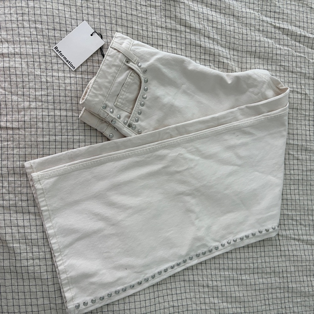Reformation Cary Jeans BRAND NEW - Picture 6 of 11